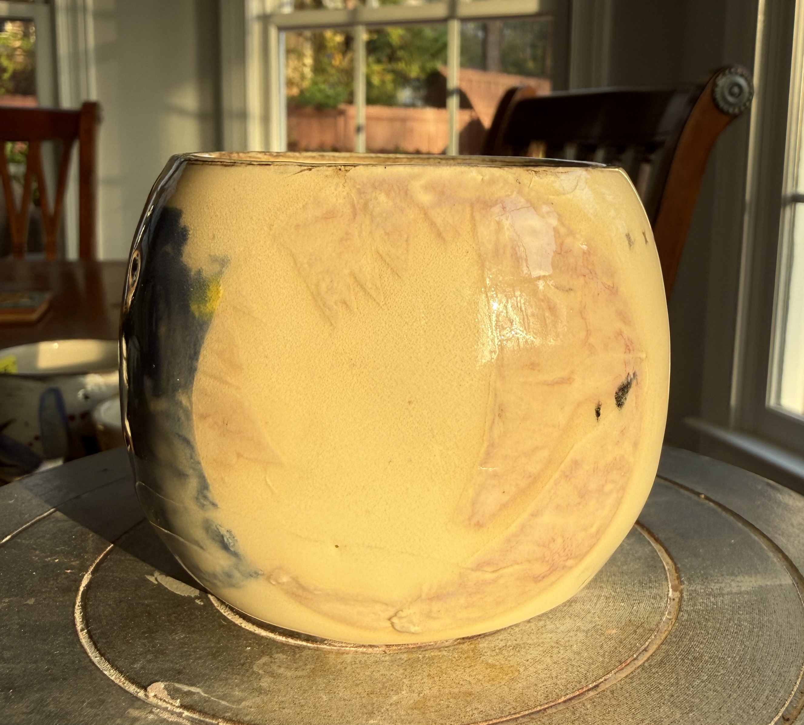 Crane and Mushroom Cup