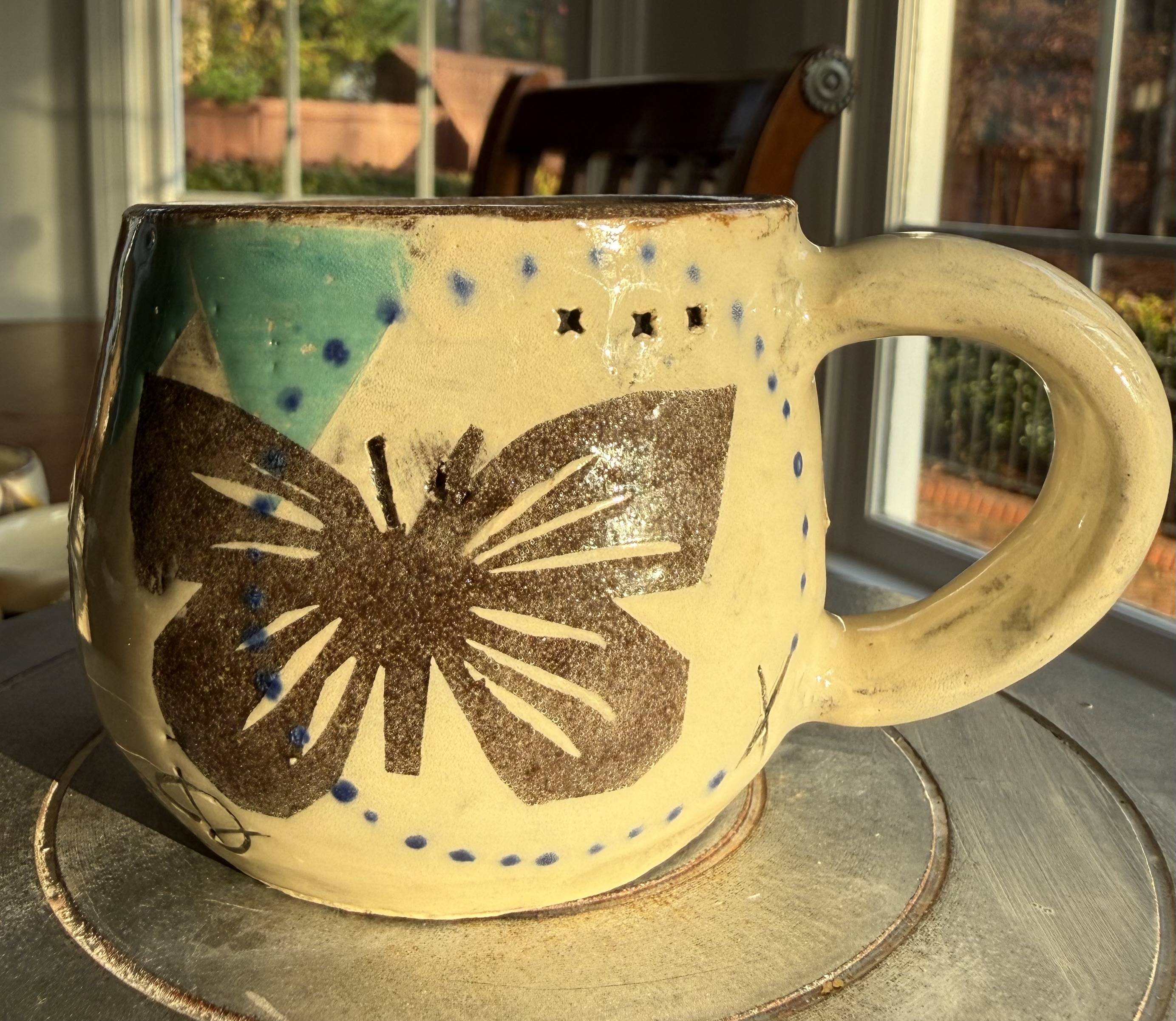 Butterfly and Crane Mug